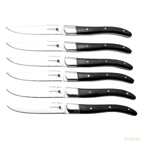 BerlingerHaus - 6 pcs steak knife with black wood handle (BH/2469)