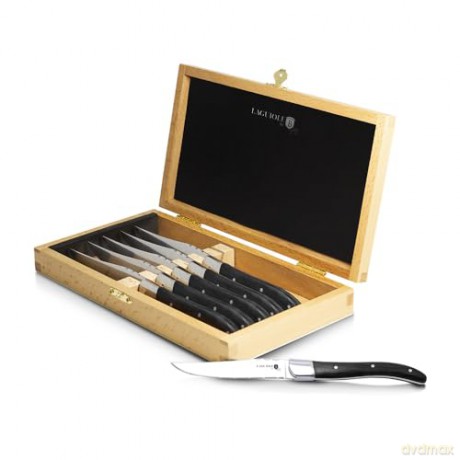 BerlingerHaus - 6 pcs steak knife with black wood handle (BH/2469)