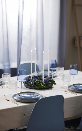 Bitz - Gastro Plate 27 cm - Grey/Ligth Blue (821251)