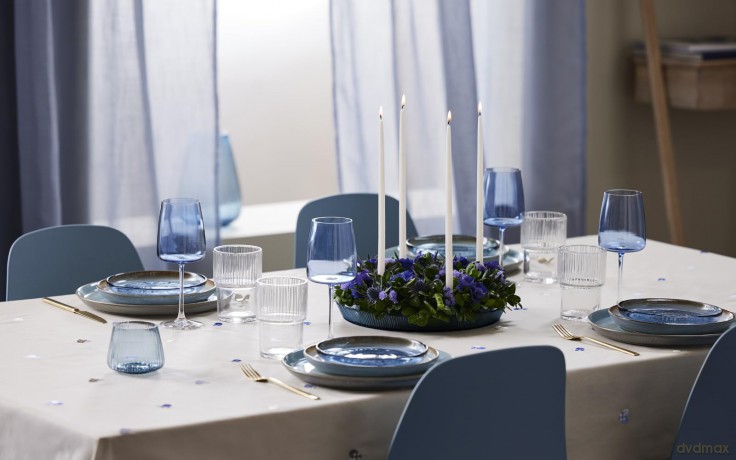 Bitz - Gastro Plate 27 cm - Grey/Ligth Blue (821251)