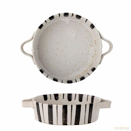 Bloomingville - Marita Serving Dish, Black, Stoneware (82060184)