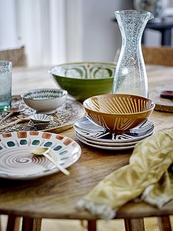 Bloomingville - Shama Plate, Blue, Stoneware (82060431)
