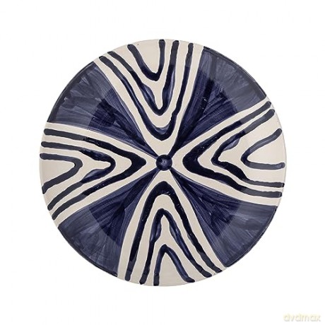 Bloomingville - Shama Plate, Blue, Stoneware (82060431)