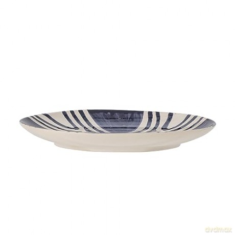 Bloomingville - Shama Plate, Blue, Stoneware (82060431)