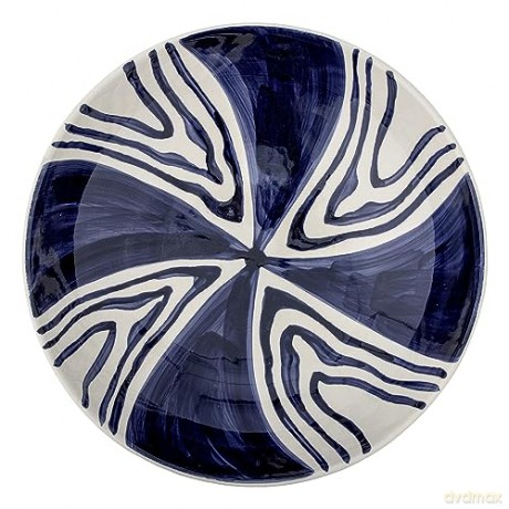 Bloomingville - Shama Serving Bowl, Blue, Stoneware (82060437)