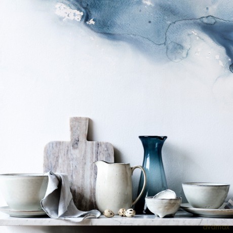 Broste Copenhagen - Nordic Serving Plate Square, Stoneware - Sand