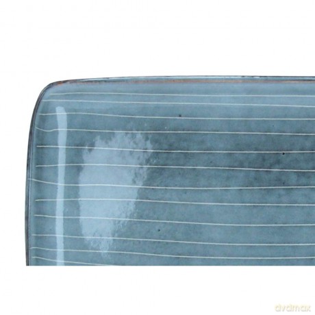 Broste Copenhagen - Nordic Serving Plate Square, Stoneware - Sea