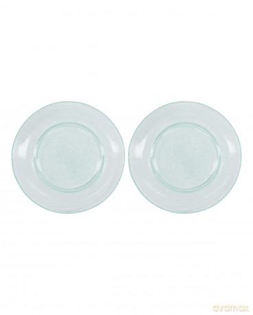 House Doctor - Set of 2 - Rain Dinner Plates - Blue (262680001)