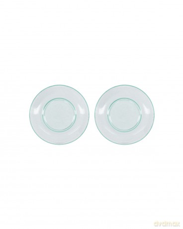 House Doctor - Set of 2 - Rain Lunch Plates - Blue (262680002)