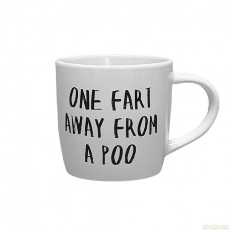 Kasia Lilja - 'One Fart Away From A Poo' Mug (KL400132)