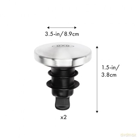 OXO - Steel Expanding Wine Stopper, 2-Pack (3113600)