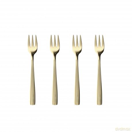 RAW - 4 pcs - Cakeforks - Champagne gold (14656)