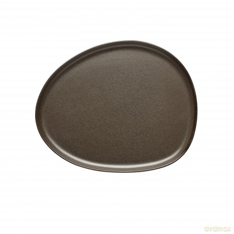 RAW - Metallic Brown - Organic lunch plate - 1 pcs (15548)