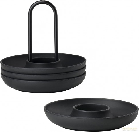 Kieliszki do jajek Zone Denmark - Singles Egg Cups With Holder - Black (332021)