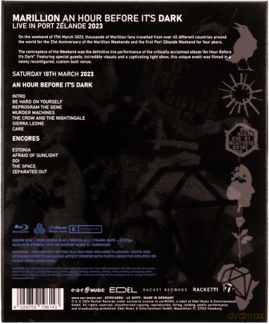 Marillion: An Hour Before It's Dark Live In Port Zelande 2023 [Blu-Ray]