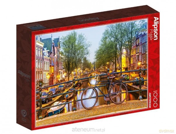 ALIPSON 1000 el. Holandia-Amsterdam, Rower przy kanale [PUZZLE]