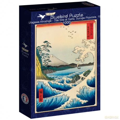 BLUEBIRD 1000 el. Morze Satta,Prowincja Suruga Hiroshige [PUZZLE]