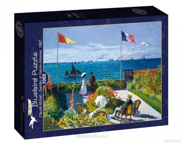 BLUEBIRD 1000 el. Ogród z widokiem na morze Claude Monet [PUZZLE]