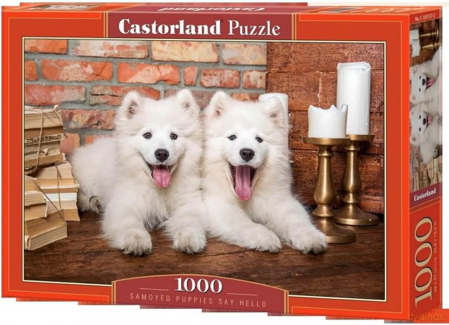 CASTORLAND 1000 el. Samoyed Puppies Say Hello [PUZZLE]