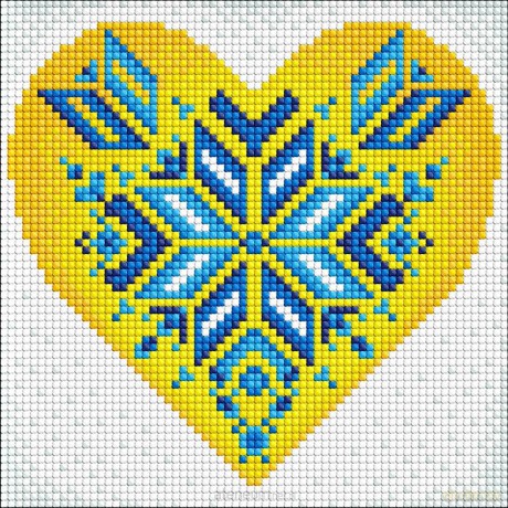 Diamentowa mozaika bez ramy - Ukraina w sercu
