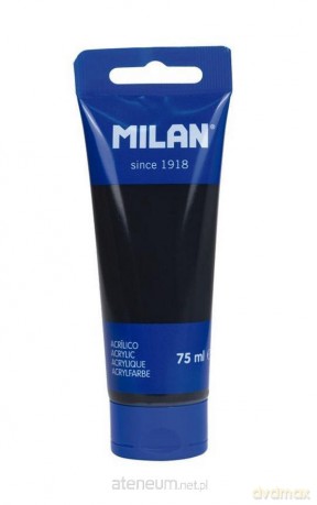 Farba akrylowa w tubce 75ml odrzutowa czerń