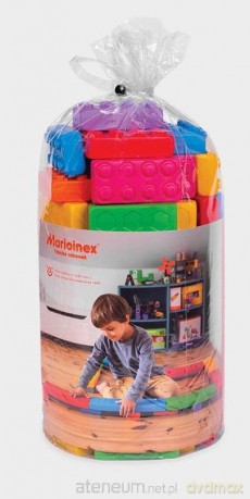 Klocki Cegły Junior platforma 12szt + 16 klocków [KLOCKI]