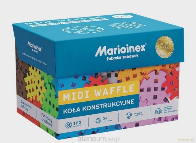 Klocki Midi Waffle 120el Koła konstrukcyjne [KLOCKI]