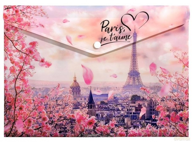 Koperta A4 PP na napę z nadrukiem Take Me To Paris