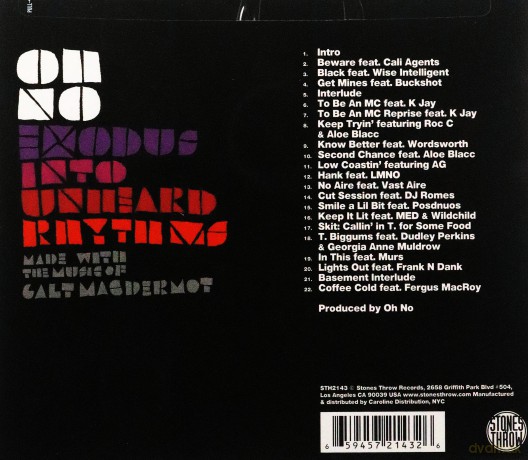 Oh No: Exodus Into Unheadr Rhythms [CD]
