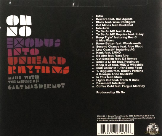 Oh No: Exodus Into Unheadr Rhythms [CD]