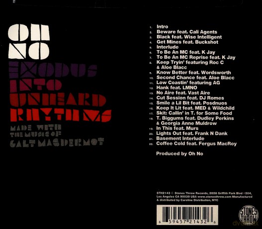 Oh No: Exodus Into Unheadr Rhythms [CD]