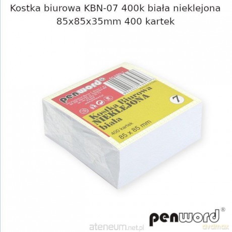 Kostka biurowa biała 85x85x35mm 400K