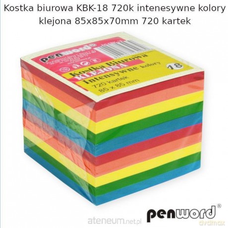 Kostka biurowa mix 85x85x70mm 720K