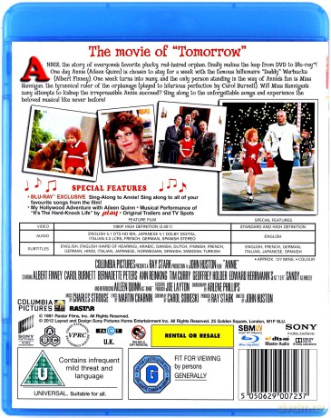 Annie - 30th Anniversary Sing-Along Edition [Blu-Ray]