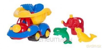 Samochód Pajacyk z konewką i foremkami