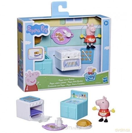 Świnka Peppa zestaw pokój z akcesoriami kuchnia [FIGURKA]