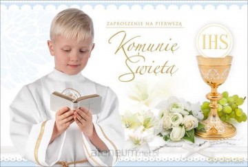 Zaproszenie Komunia (10szt)