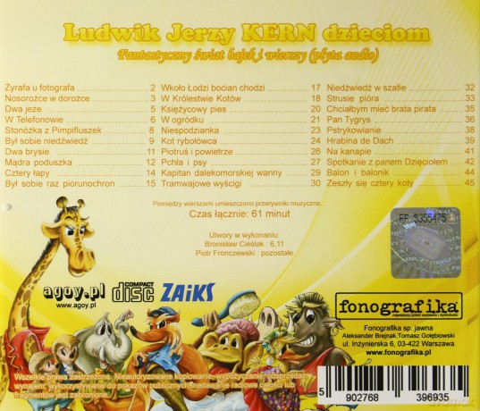 Ludwik Jerzy Kern Dzieciom [AUDIOBOOK] [CD]