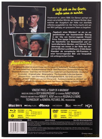 Diary of a Madman (mediabook) [Blu-Ray]+[DVD]