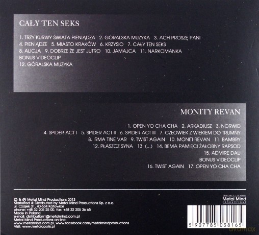 Homo Twist: Cały Ten Seks + Moniti Revan (digipack) [2CD]