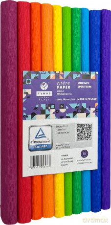 Bibuła marszczona 25x200 mix spectrum 10 mini rolek