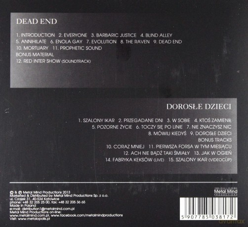 Turbo: Dead End + Dorosłe Dzieci [2CD]