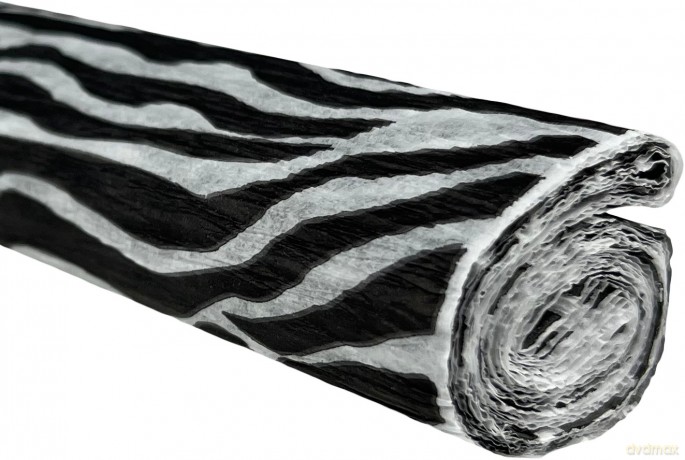 Bibuła marszczona 50x200 zebra 10 rolek