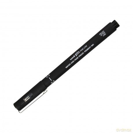 Cienkopis kreślarski PIN-200 03 mm czarny Uni paczka 12 szt.