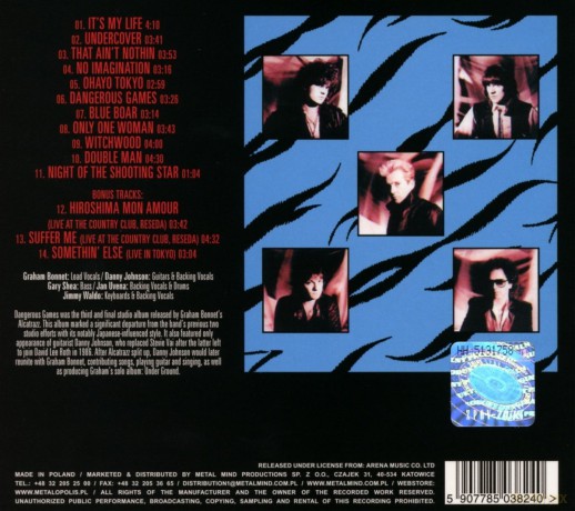 Alcatrazz: Dangerous Games (+Bonusy) (digipack) [CD]