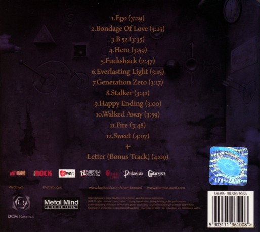 Chemia: The One Inside (digipack) [CD]