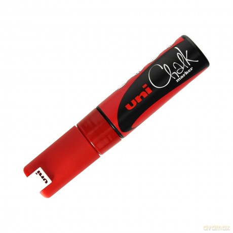 Marker kredowy PWE-8K czerwony Uni paczka 6 szt.