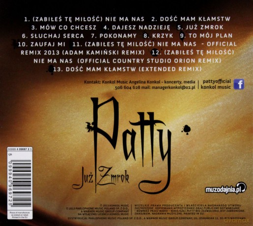 Patty: Już Zmrok (digipack) [CD]
