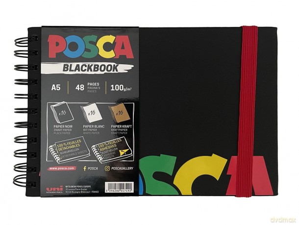 Szkicownik A5 na spirali BlackBook Posca