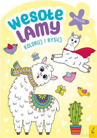 Wesołe lamy. Koloruj i rysuj [KSIĄŻKA]